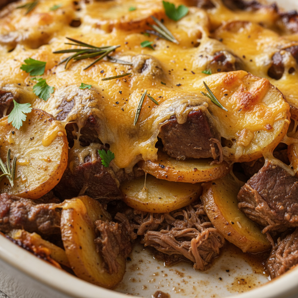 Slow Cooker Beef & Potato Casserole Slow Cooker Beef & Potato Casserole