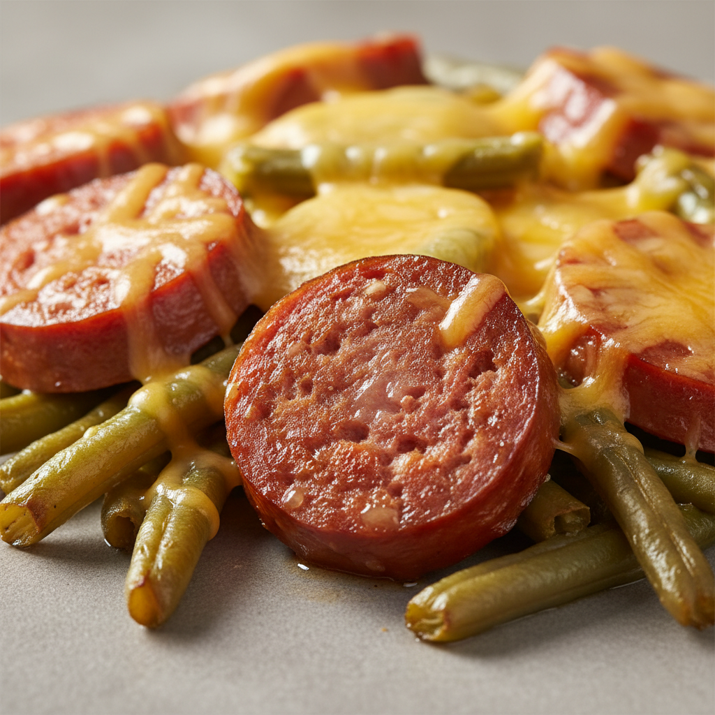 Crockpot Kielbasa and Green Beans Crockpot Kielbasa and Green Beans