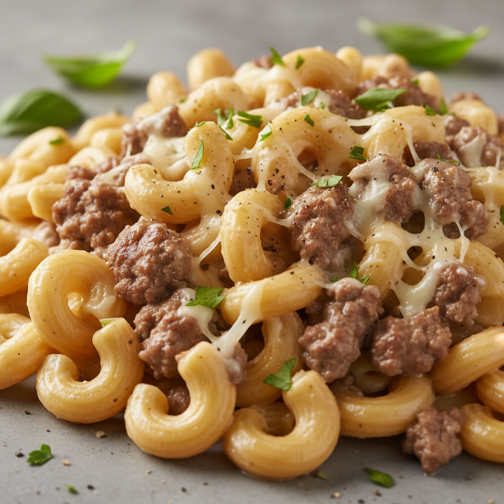 Quick Creamy Beef Pasta Quick Creamy Beef Pasta