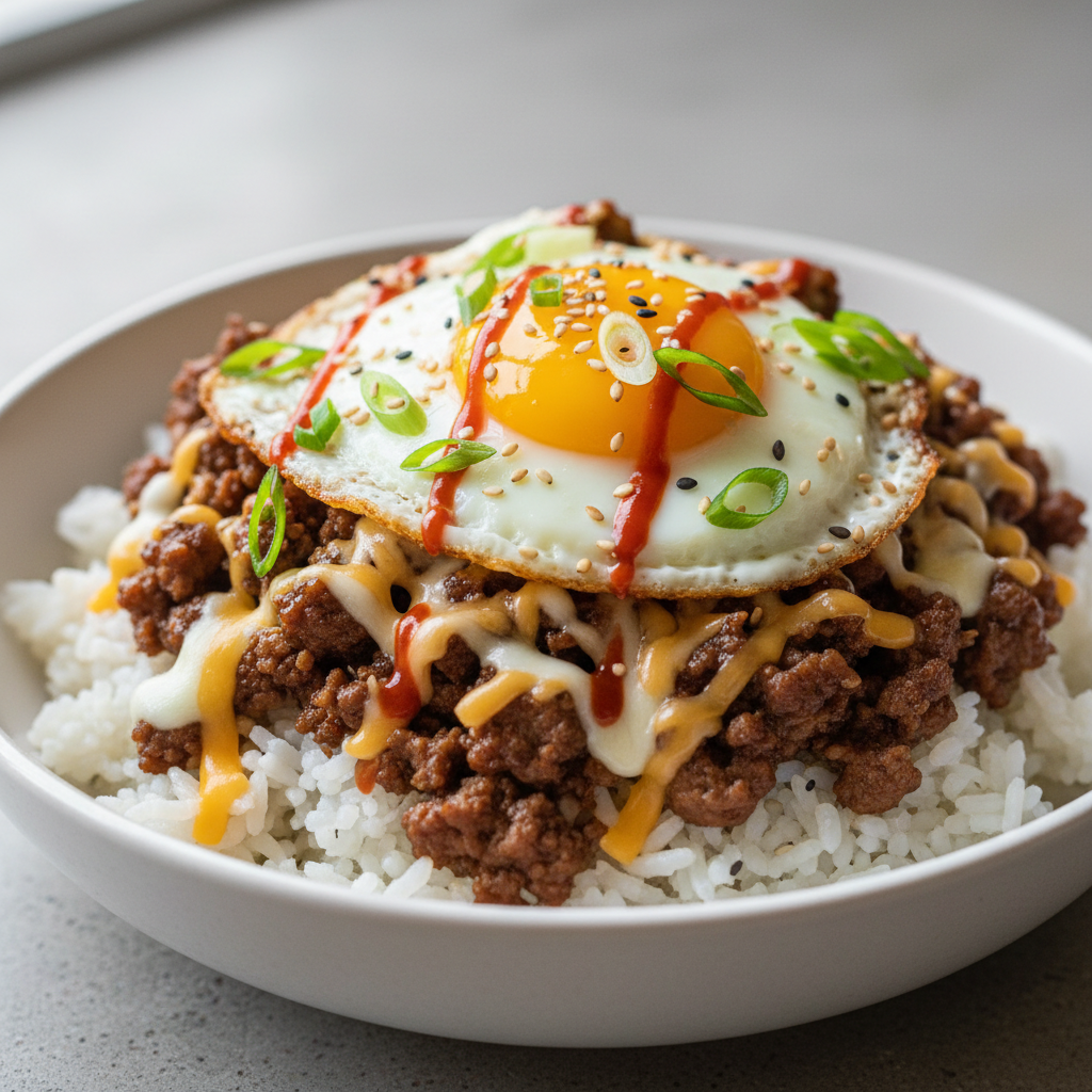 Korean Ground Beef Bowl Korean Ground Beef Bowl