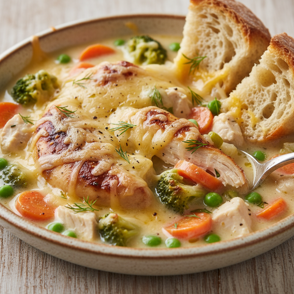 Creamy Chicken & Veggie Soup Creamy Chicken & Veggie Soup