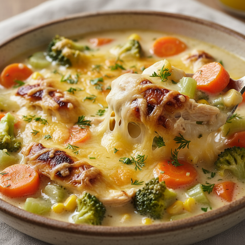 Creamy Chicken & Veggie Soup Creamy Chicken & Veggie Soup