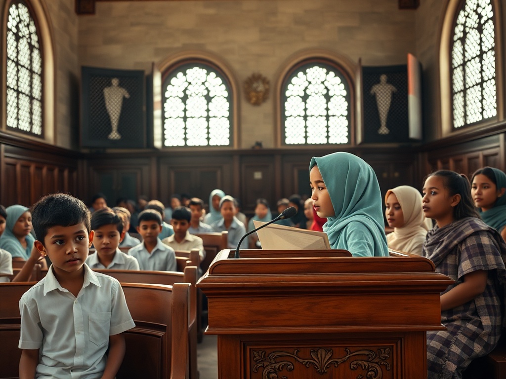 Children Speak in the Parliament They Cannot Yet Vote For