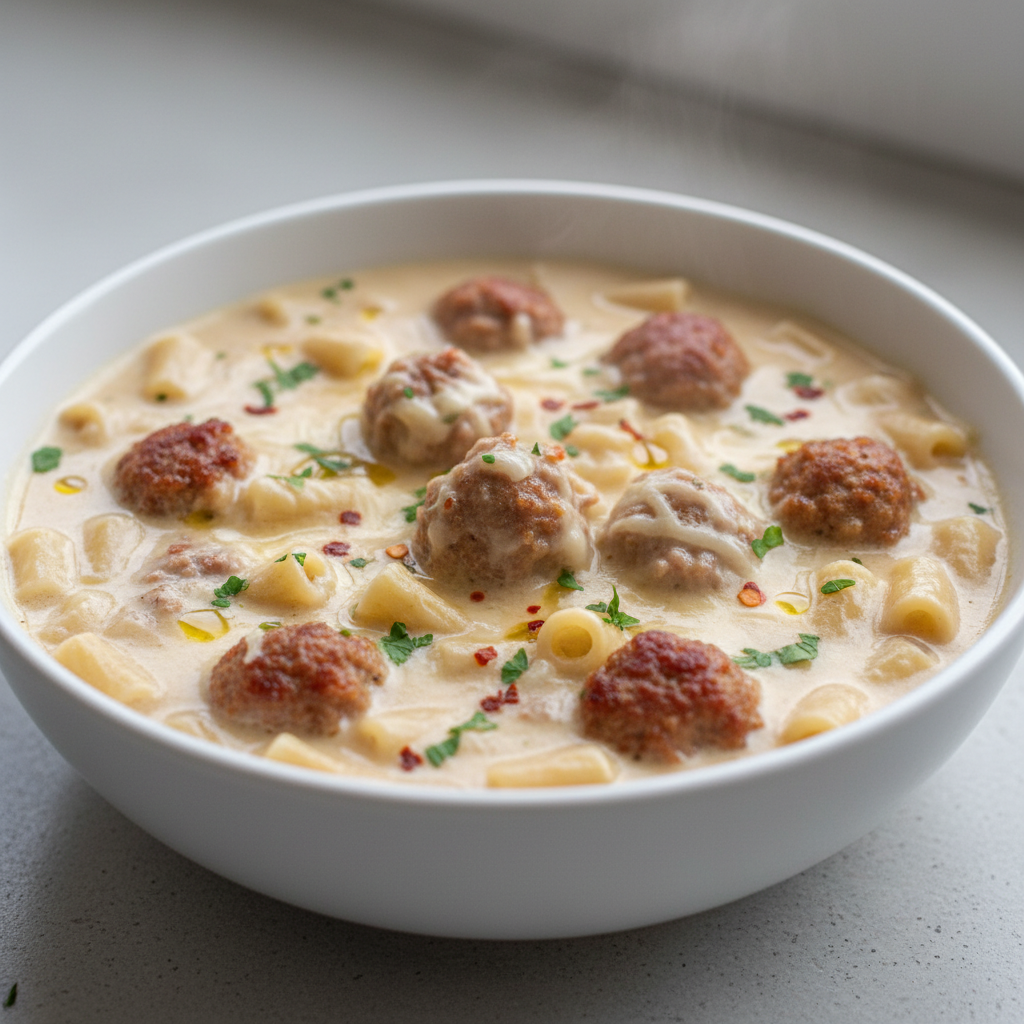 Creamy Parmesan Italian Sausage Ditalini Soup Creamy Parmesan Italian Sausage Ditalini Soup