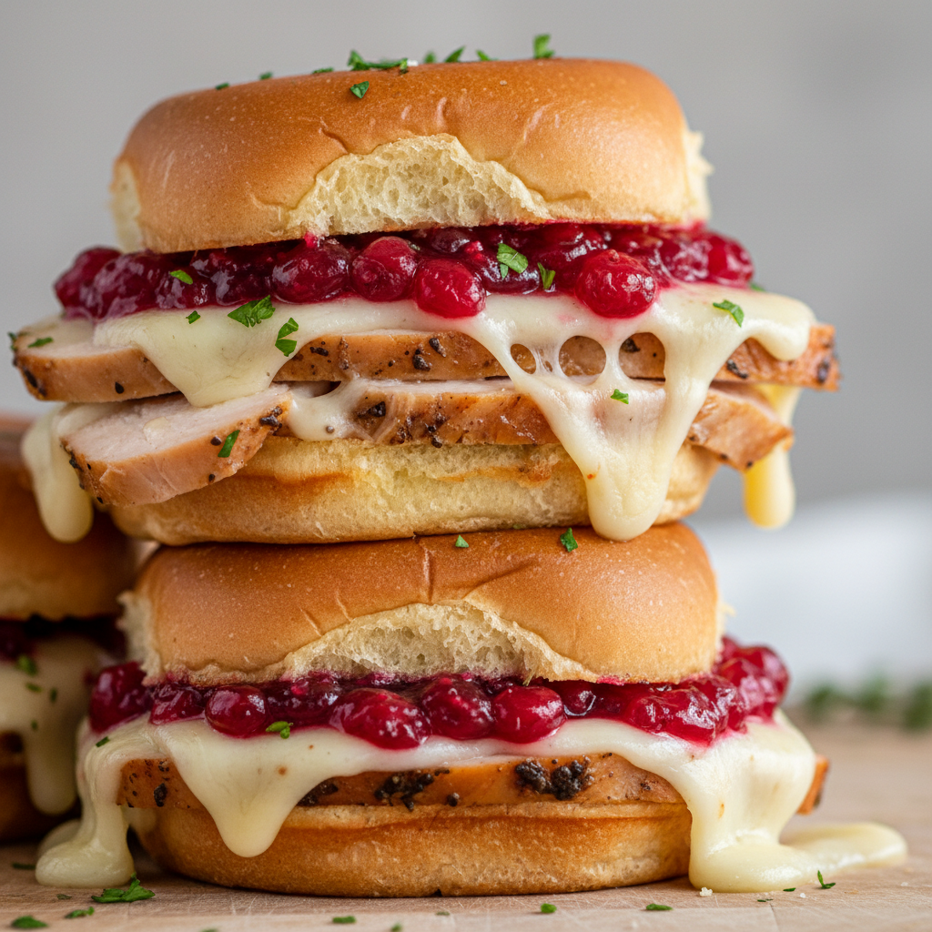 Easy Turkey Cranberry Sliders