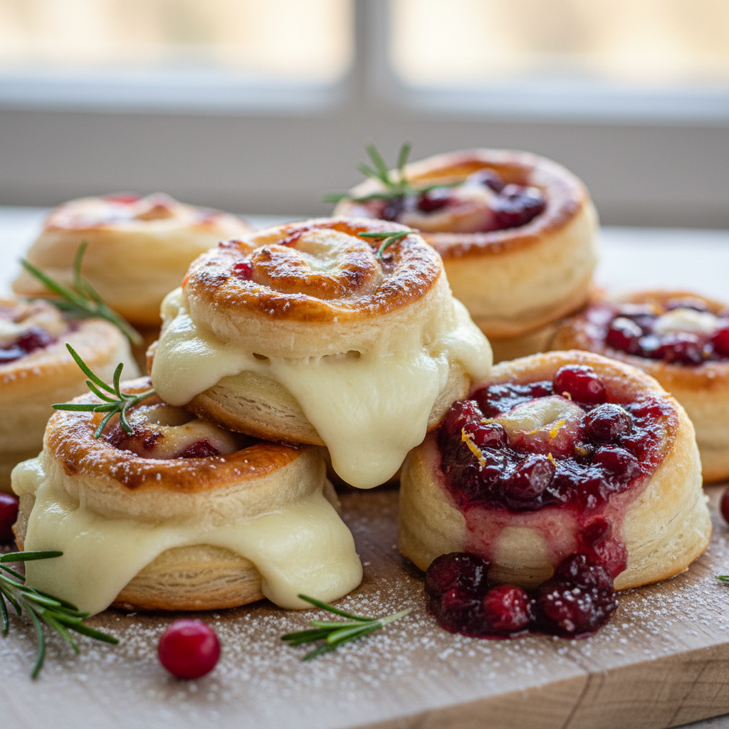 Festive Christmas Cranberry Roll Ups Festive Christmas Cranberry Roll Ups