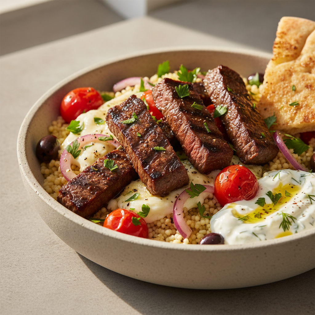 Mediterranean Steak Bowl Mediterranean Steak Bowl