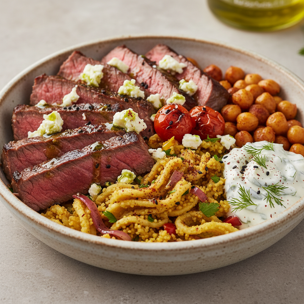 Mediterranean Steak Bowl Mediterranean Steak Bowl