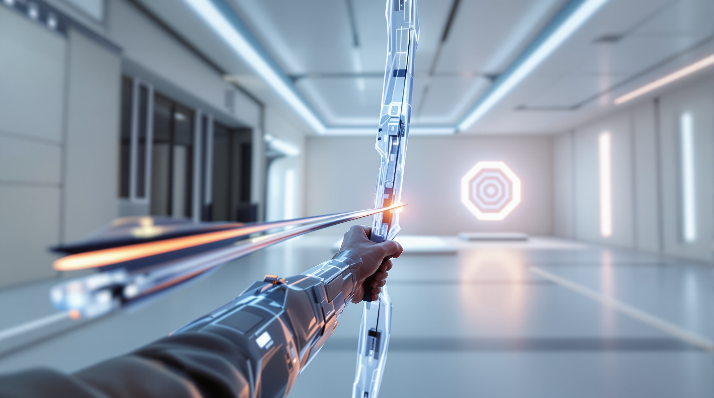 Entorno de competición realista en el simulador de arquería Archery Pro VR