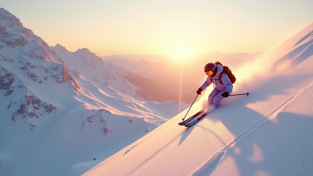 Jugador experimentando la inmersión de Fancy Skiing en Virtua Barcelona