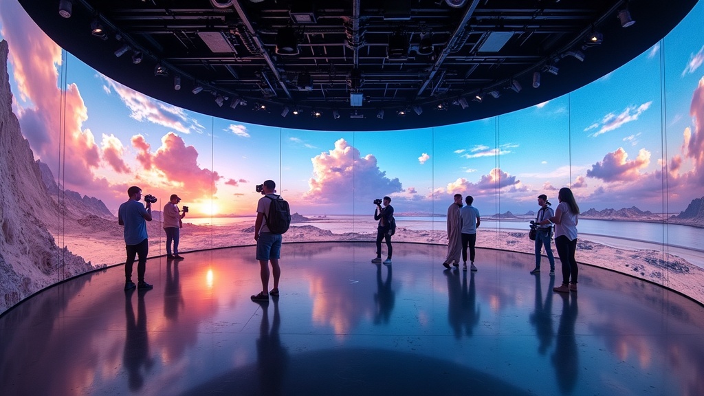 Rodaje con tecnología virtual y pantallas LED en Dubái