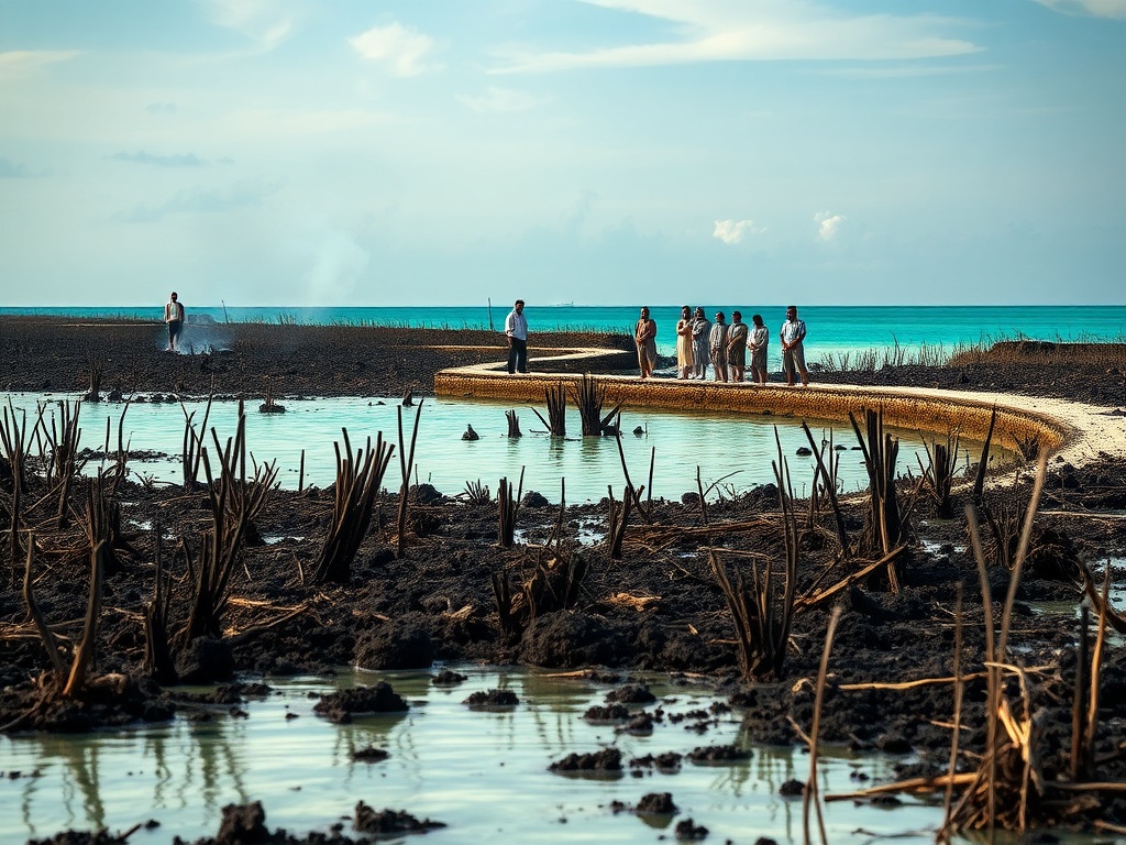 How a Wetland Caught Fire in the Dark