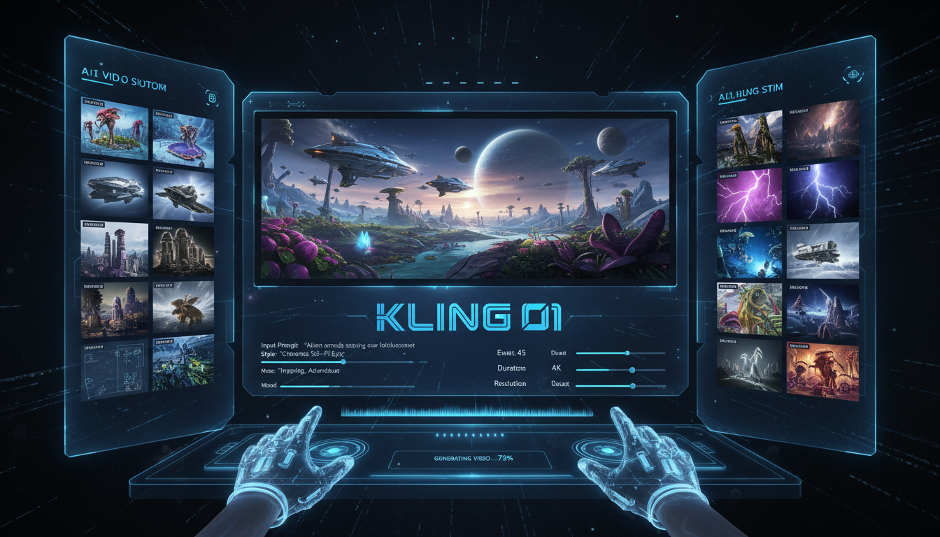 Kling O1 unified AI video model interface preview
