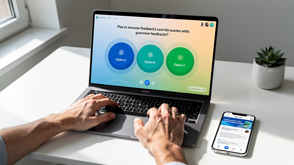 Interactive quiz funnel capturing customer insights and preferences