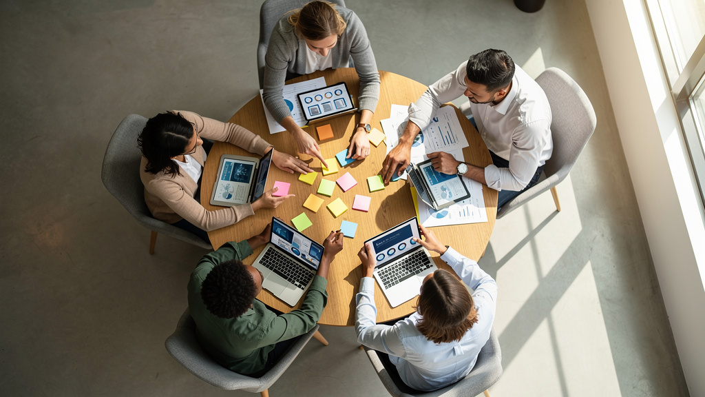 Team implementing structured lead generation framework