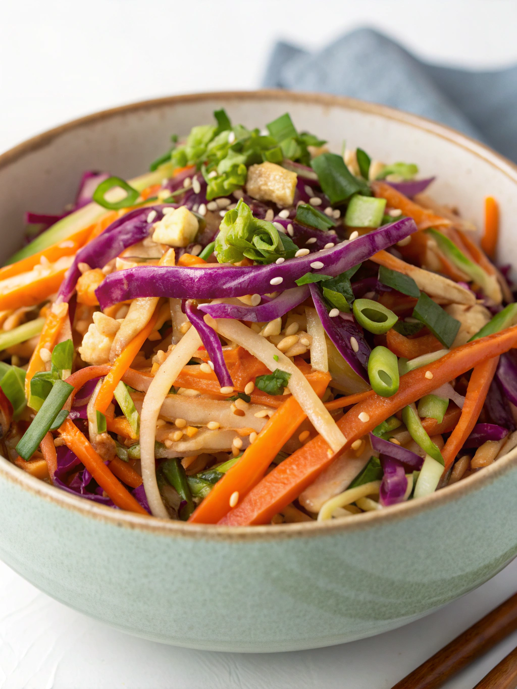 Asian Cabbage Carrot Slaw