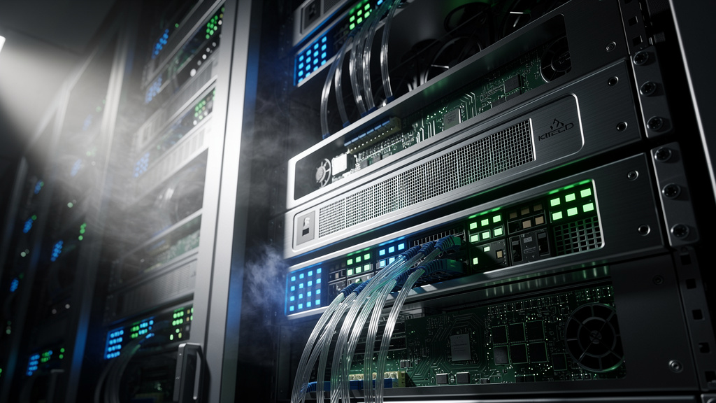 Modern data center server racks with glowing indicators – AI News