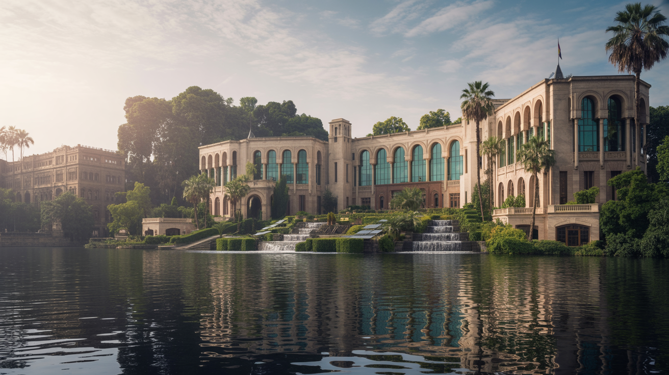 Design A Complete Embassy Project For Spain Located In Zamalek