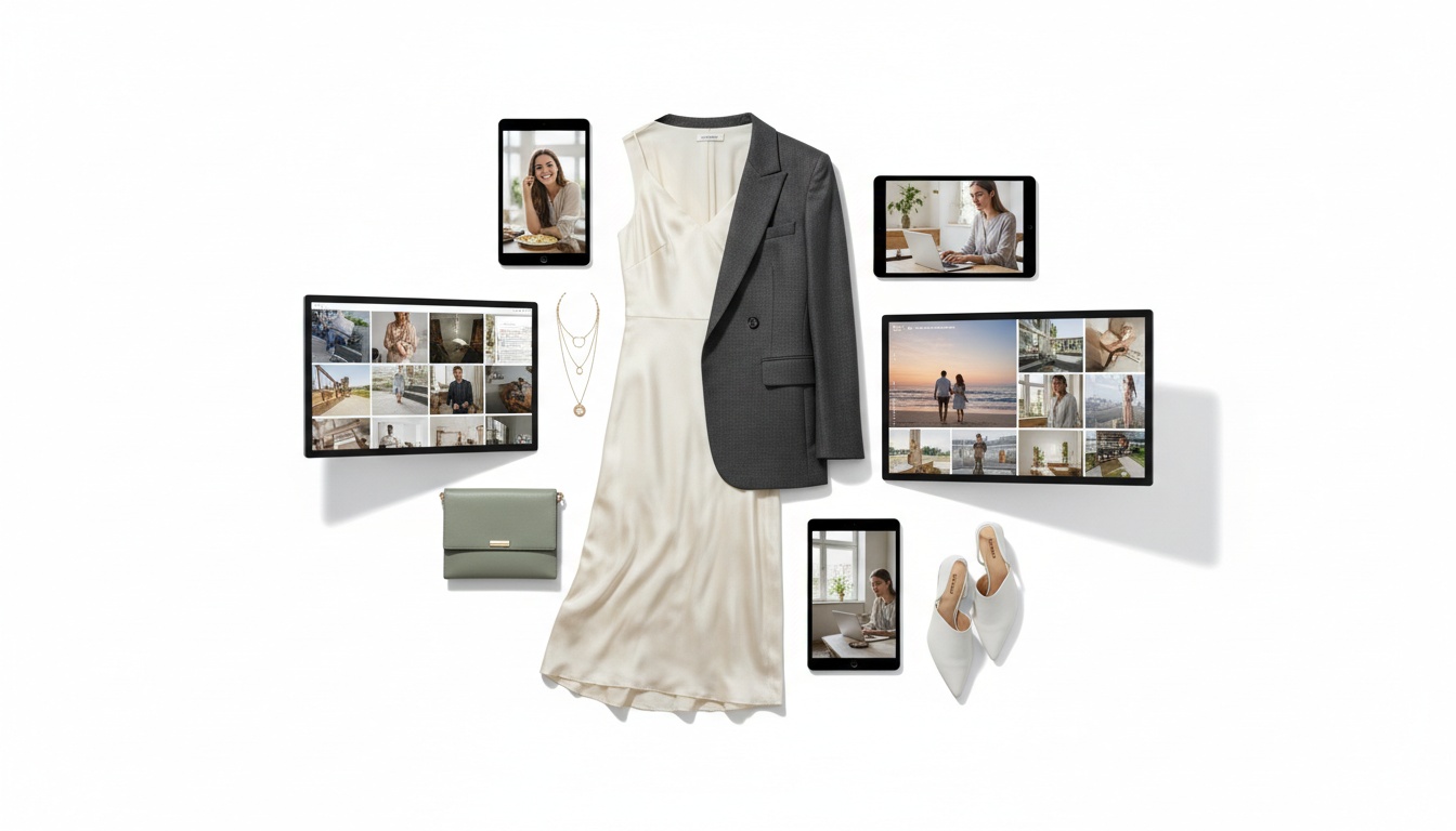 AI-generated fashion content comparison