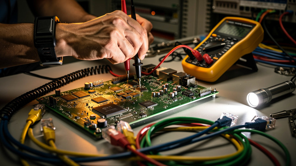 Network engineer troubleshooting VPN tunnel connectivity issues