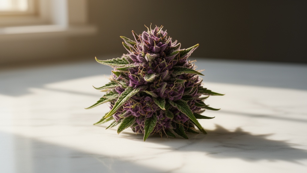 Different CBD flower strains displayed naturally