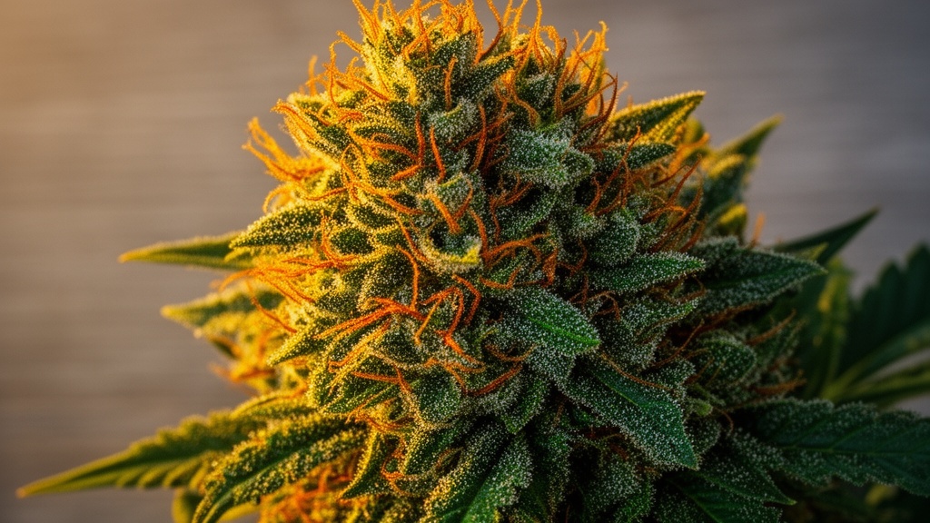 High quality CBD hemp flower detailed view