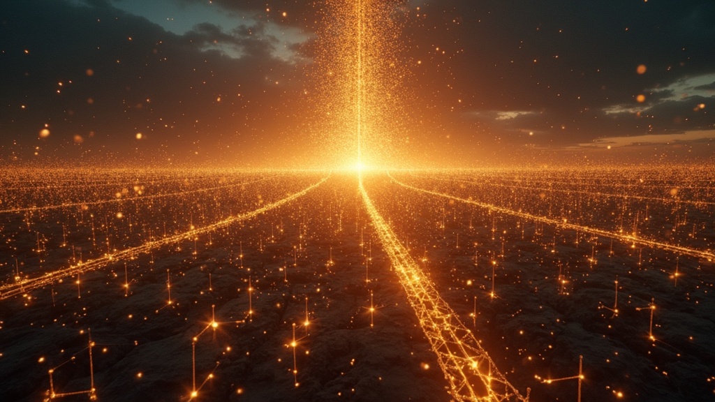 Concepto de descentralización de la IA con el modelo open source DeepSeek-V3.2