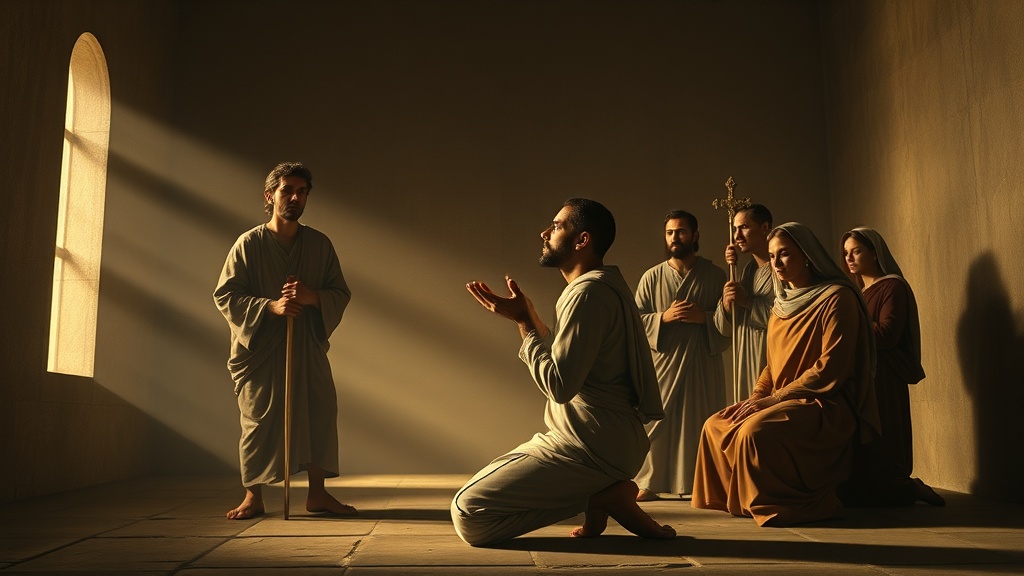 회화적 풍경에 비친 부르심의 장면