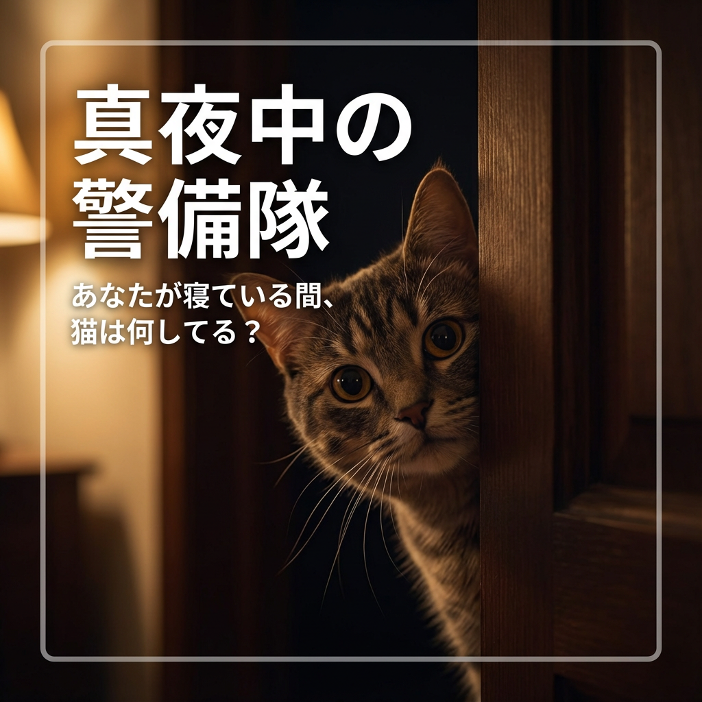 夜中に活動する猫