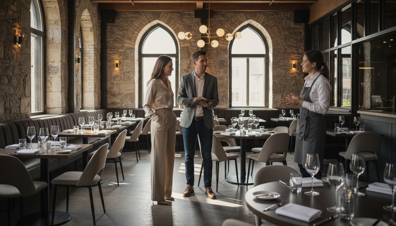 Private dining room setup