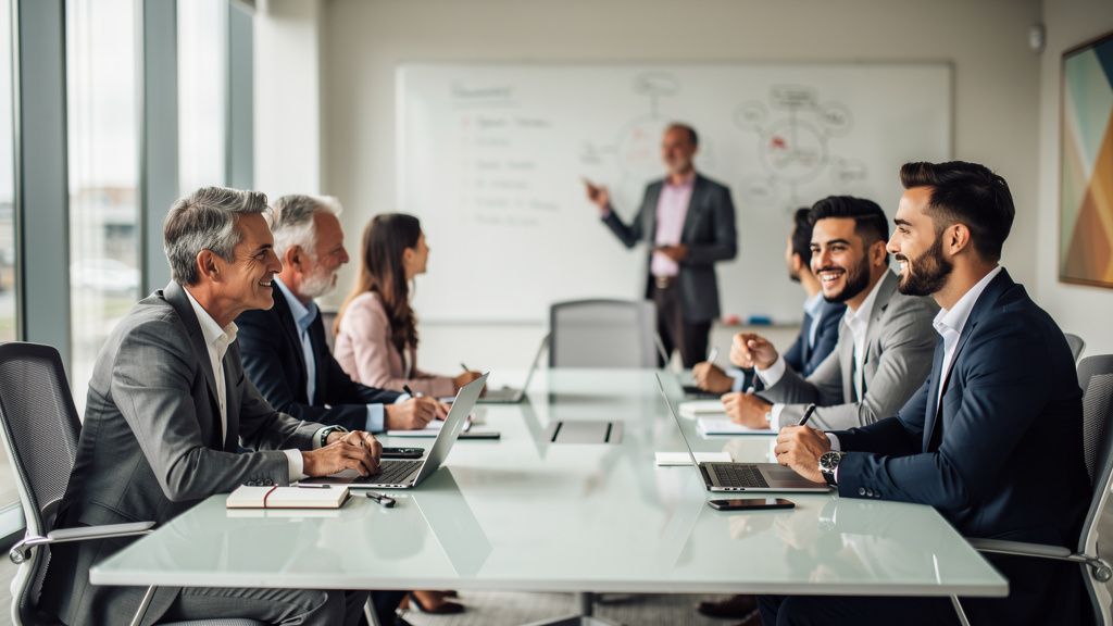 Business team training multi-factor authentication implementation workplace