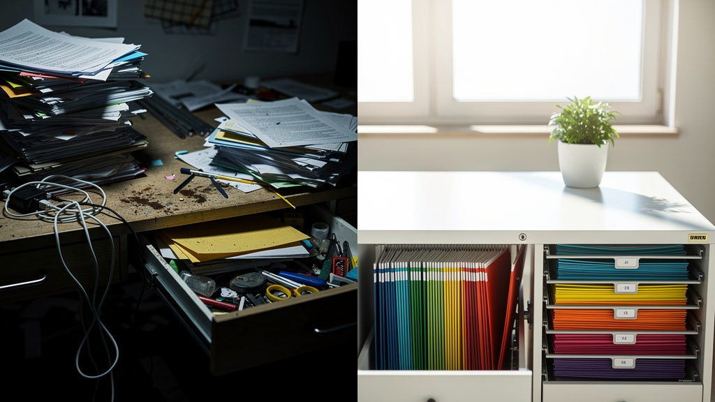 Workspace transformation from chaos to organized efficiency