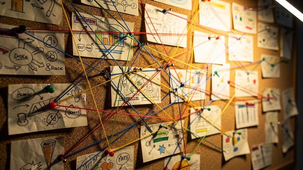 Physical representation of interconnected knowledge and ideas