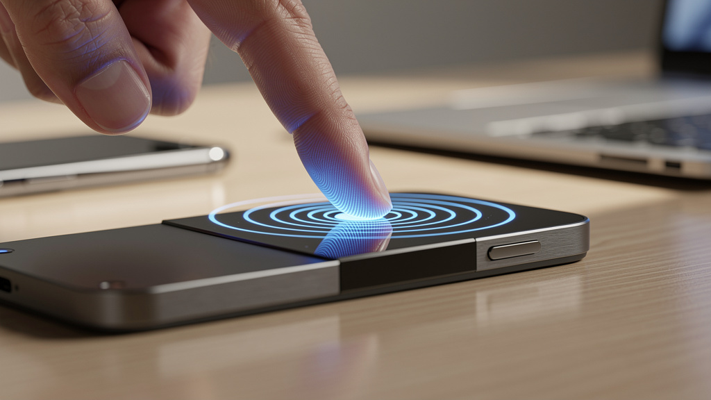 Fingerprint biometric authentication on modern security device
