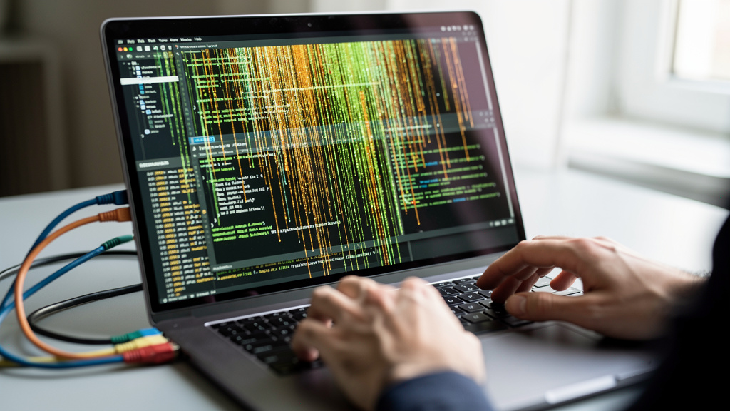 Network traffic flood overwhelming system resources during attack
