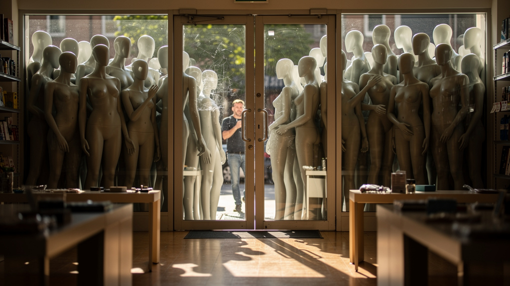 Visual analogy of blocked access during denial of service