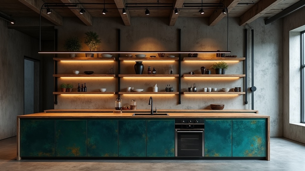 Открытые полки на кухне в стиле лофт: плюсы и минусы, которые помогут создать уютный и стильный интерьер