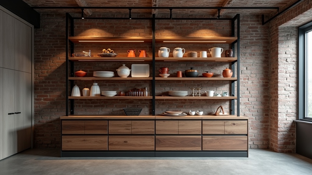 Открытые полки на кухне в стиле лофт: плюсы и минусы, которые помогут создать уютный и стильный интерьер