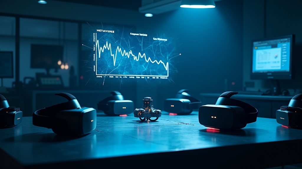 Mark Zuckerberg presentando novedades de Reality Labs con gafas de realidad virtual