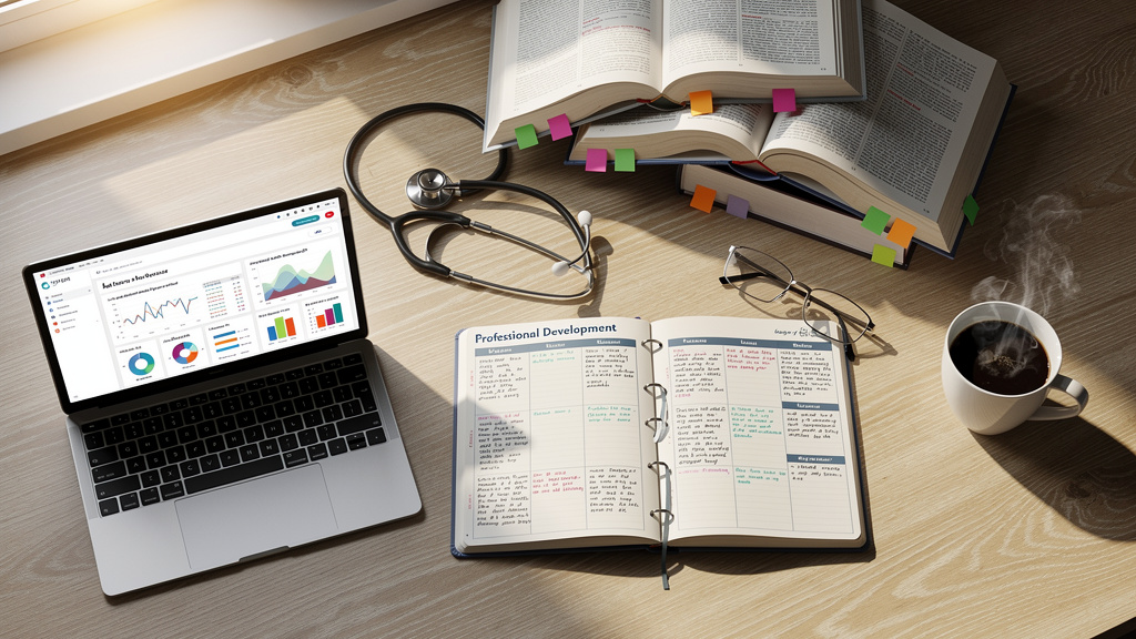 Professional development planning workspace for medical practitioners