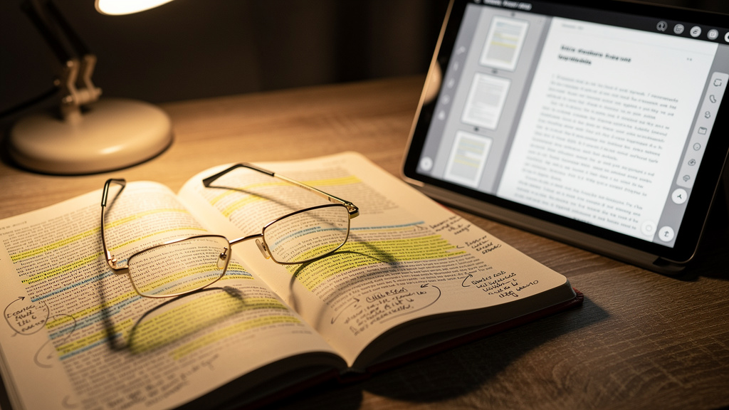 Research materials with digital AI analysis tools