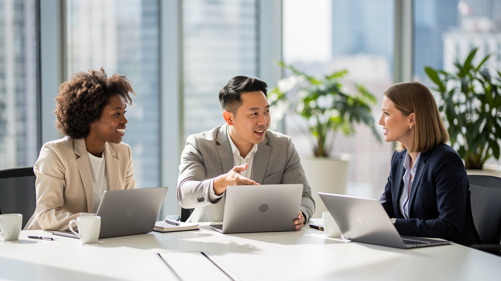 Team collaborating on cybersecurity awareness training
