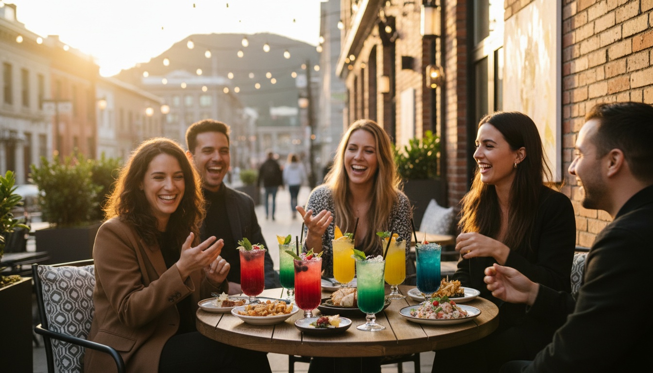 Elegant zero-proof cocktails at a Montreal venue