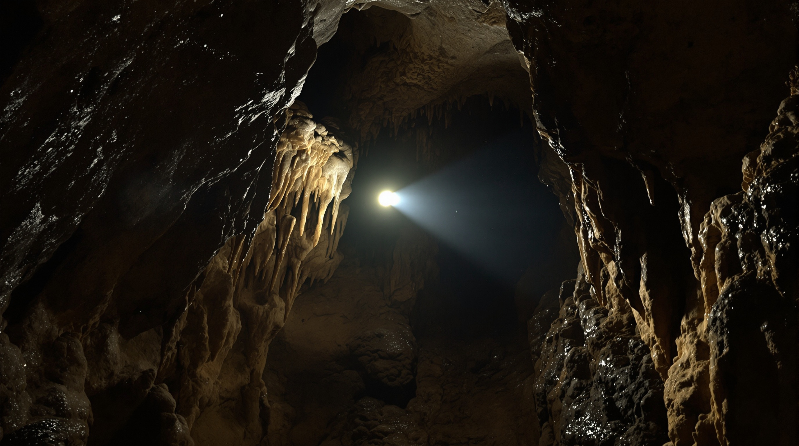 Entorno oscuro en el Cave Crave VR simulador de espeleología