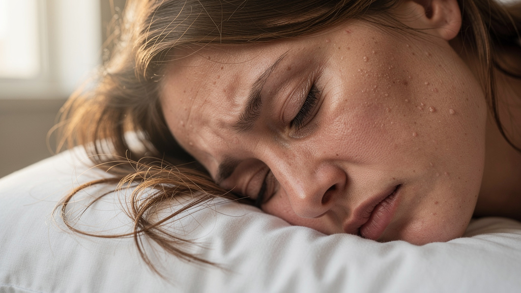 Woman showing signs of thyroid-related fatigue