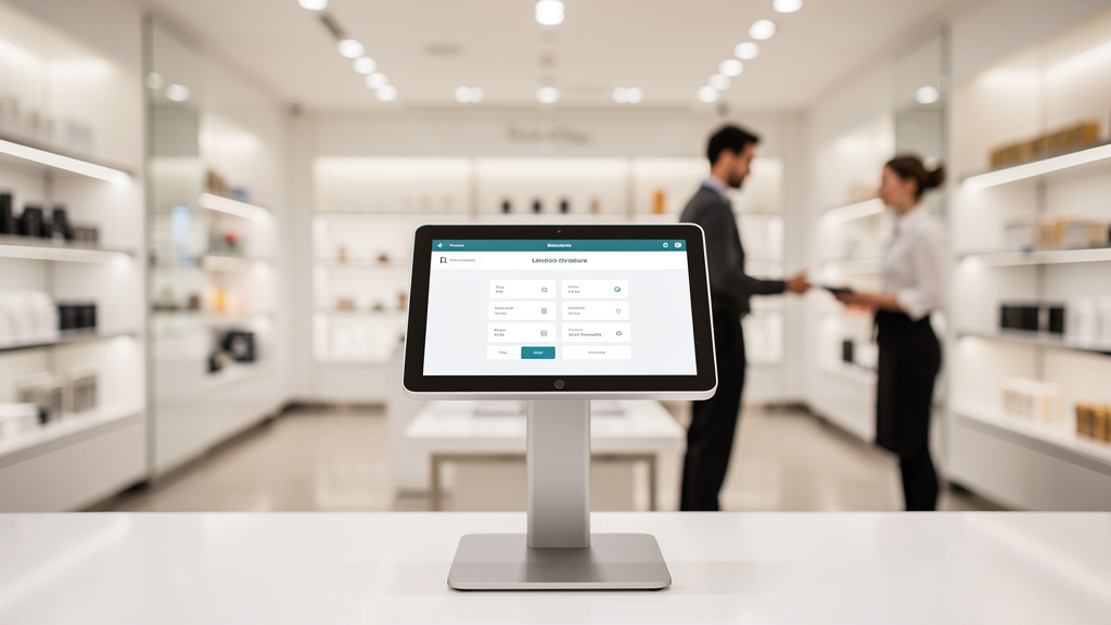 Tablet in kiosk mode for retail point-of-sale