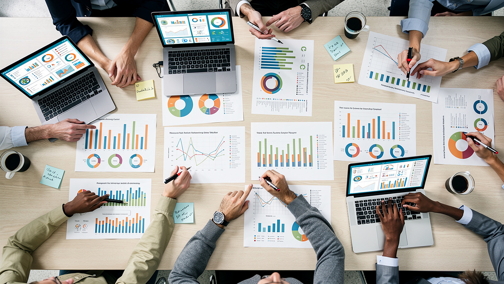 QA team collaborating on testing strategy and tools