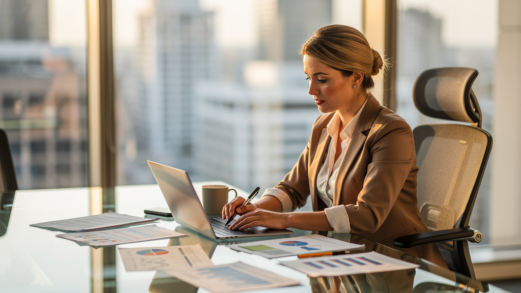 Professional reviewing corporate training platform options