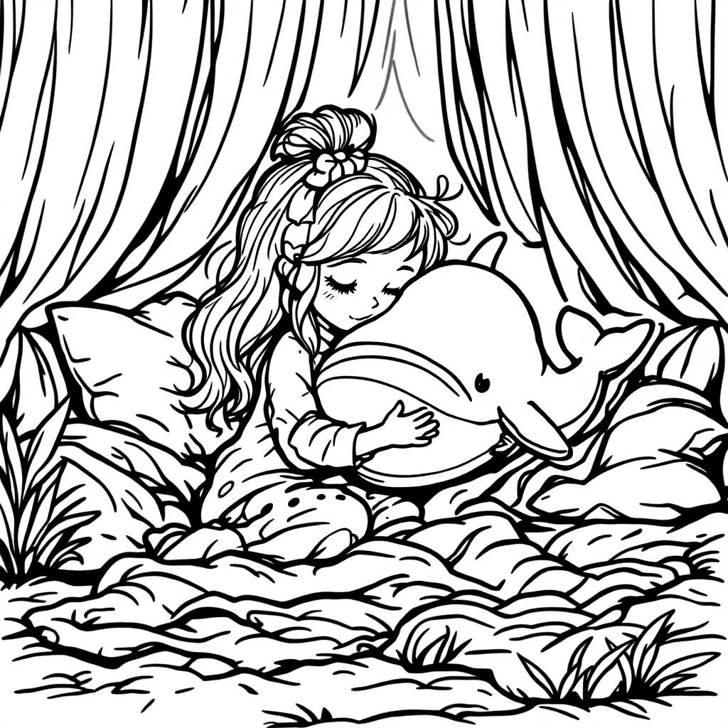 Playful Bluey Coloring Page