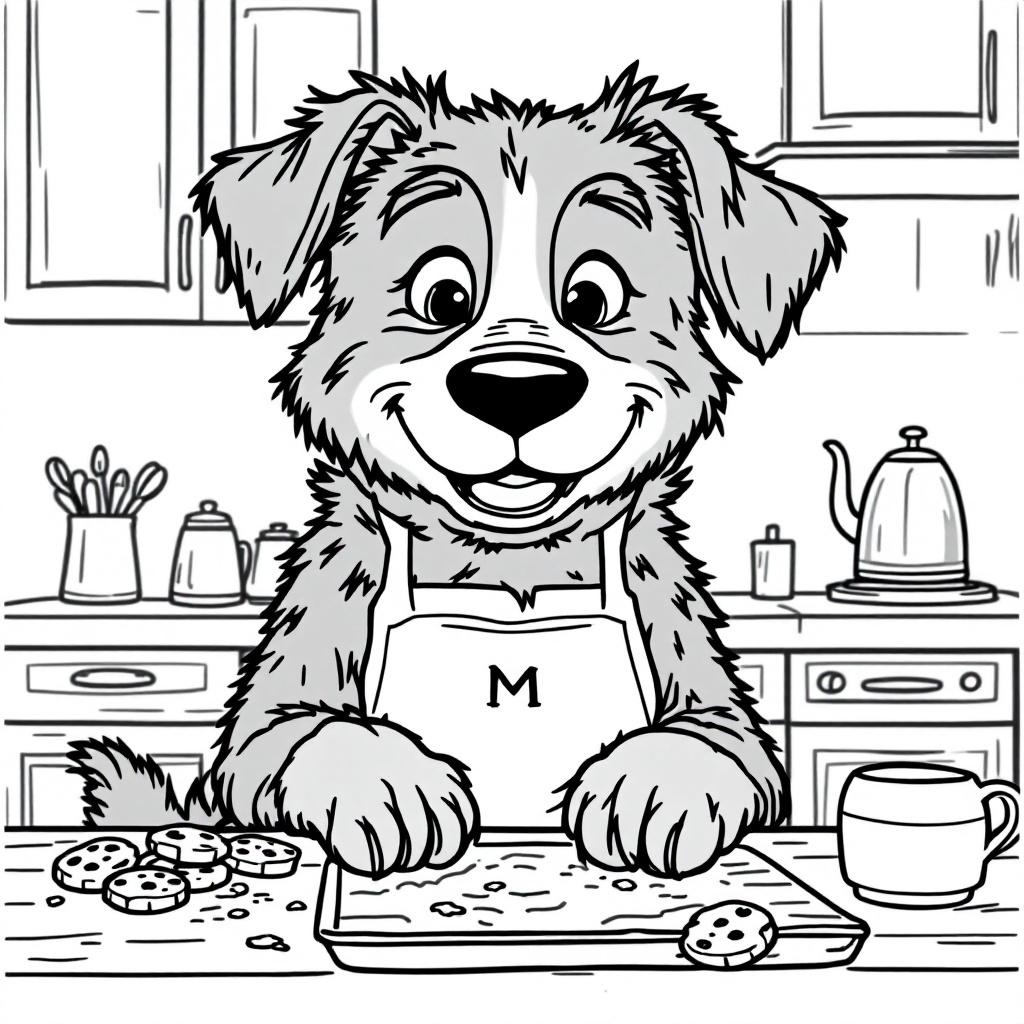Adorable Bluey Coloring Page